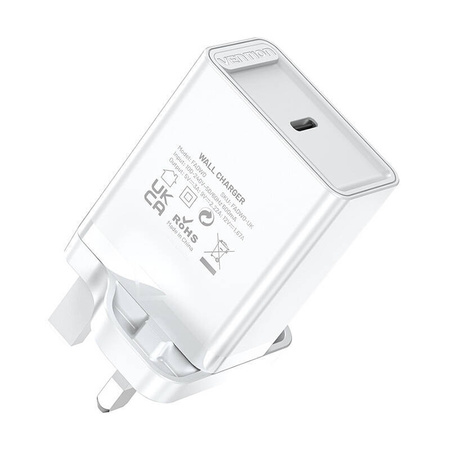 Ładowarka sieciowa USB-C Vention FADW0-UK 20W UK biała