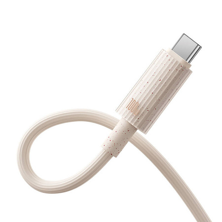 KABEL SZYBKO ŁADUJĄCY BASEUS USB DO USB-C HABITAT SERIES 100W, 1M (RÓŻOWY)