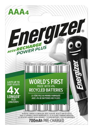 AKUMULATOR NI-MH AAA ENERGIZER POWER PLUS 700MAH 4SZT