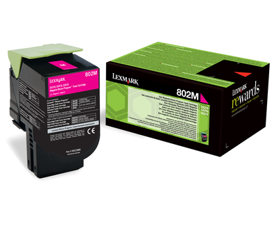 TONER ORYGINALNY LEXMARK 80C20M0 MAGENTA 1000 STRON