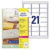ETYKIETY SAMOPRZYLEPNE 63.5X38X1MM DO ADRESOWANIA AVERY ZWECKFORM L7560-25 PRZEZROCZYSTE 25ARK*21SZT