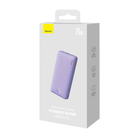 POWERBANK BASEUS AIRPOW 10000MAH 20W (FIOLETOWY)