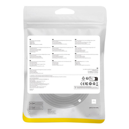 KABEL SIECIOWY KAT. 8 BASEUS ETHERNET RJ45, 40GBPS, 2M (CZARNY)