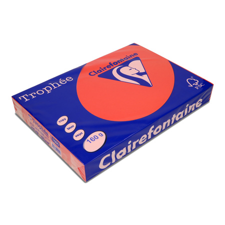 PAPIER KSERO KOLOR A3 TROPHEE CZERWIEŃ KORALOWA 160G 250 ARK
