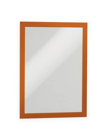 RAMKA SAMOPRZYLEPNA A4 DURABLE DURAFRAME 487209 POMARAŃCZOWA 2SZT