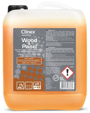 PŁYN DO MYCIA DREWNIANYCH PODŁÓG I PANELI, SKONCENTROWANY CLINEX WOOD&PANEL 5L