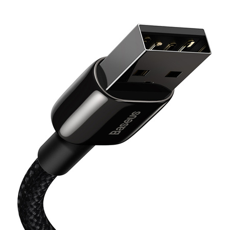 Kabel USB do Lightning Baseus Tungsten Gold, 2.4A, 2m (czarny)
