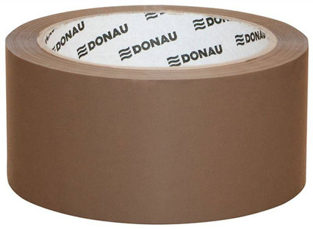 TAŚMA PAKOWA HOT MELT 48MMX66M DONAU BRĄZOWA 50MIC