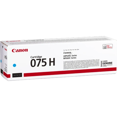 CANON ORYGINALNY TONER 075 H C, 6368C002, CYAN, 2500S, HIGH CAPACITY