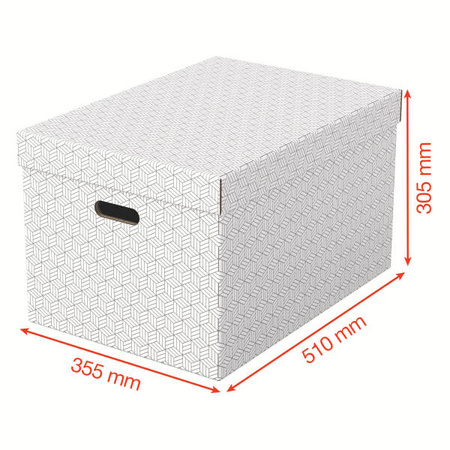 PUDŁO ARCHIWIZACYJNE 355X305X510MM ESSELTE 628286 BIAŁY 3SZT