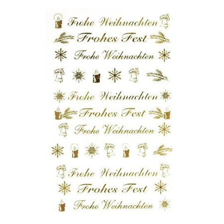 NAKLEJKI ŚWIĘTA FOLIOWE Z-DESIGN ZWECKFORM 52391 ZŁOTE 2ARK