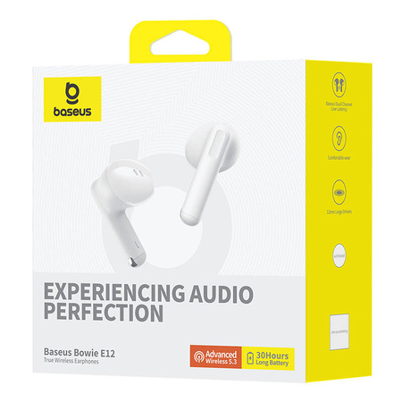 SŁUCHAWKI TWS BASEUS BOWIE E12 (BIAŁE)
