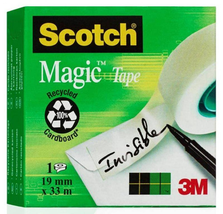 TAŚMA BIUROWA 19MMX33M 3M SCOTCH® MAGIC™ 810 MATOWA