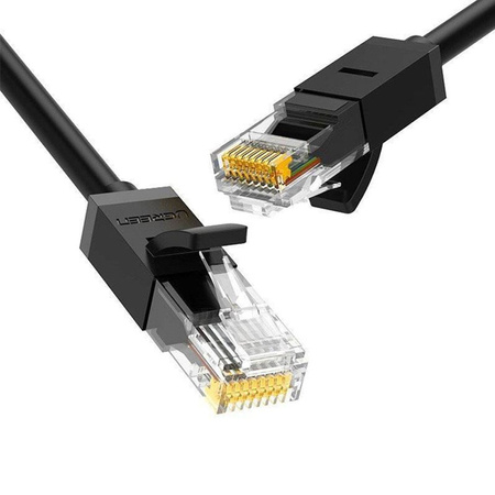 PŁASKI KABEL SIECIOWY UGREEN  NW102 ETHERNET RJ45, CAT.6, UTP, 10M (CZARNY)