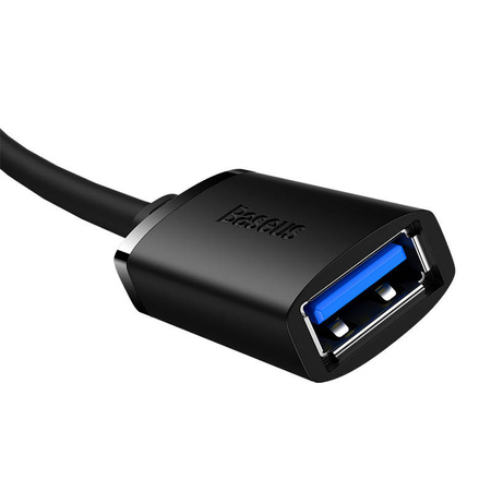 PRZEDŁUZACZ BASEUS USB 3.0 MĘSKI DO ŻEŃSKI, AIRJOY SERIES, 3M (CZARNY)