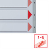 PRZEKŁADKI 1-6 A4 ESSELTE 100104 SZARY PP