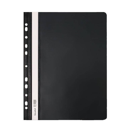 SKOROSZYT PLASTIKOWY Z PERFORACJĄ A4 BIUR-FOL SH-01-05 CZARNY PCV 10SZT