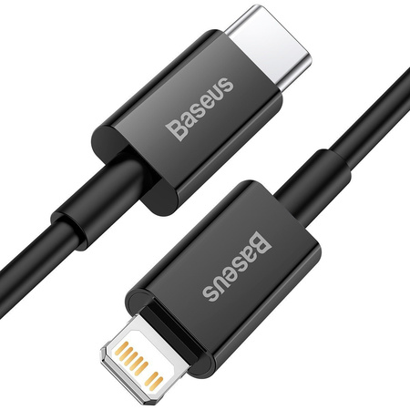 KABEL USB-C DO LIGHTNING BASEUS SUPERIOR SERIES, 20W, PD, 2M (CZARNY)