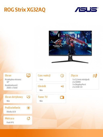 ASUS MONITOR ROG STRIX 32 CALE XG32AQ