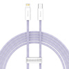 KABEL USB-C DO LIGHTNING BASEUS DYNAMIC 2 SERIES 20W 2M (FIOLETOWY)
