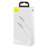 Kabel USB-C do USB-C Baseus Cafule, 100W, 2m (biały)