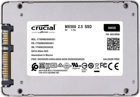 CRUCIAL MX500 500GB SATA3 2.5'' 560/510 MB/S