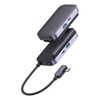 HUB 4W1 BASEUS PADJOY SERIES USB-C DO USB 3.0 + HDMI + USB-C PD + JACK 3.5MM (SZARY)