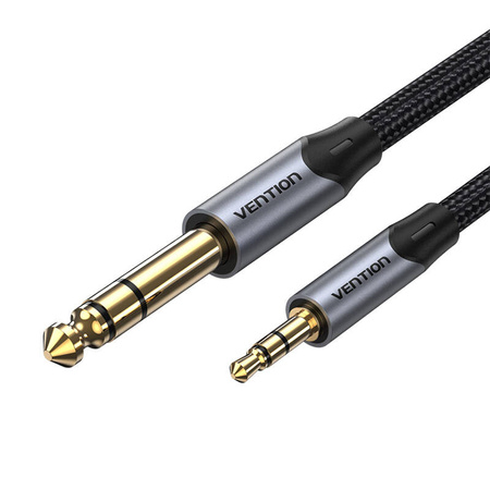 KABEL AUDIO 3,5MM TRS DO 6,35MM VENTION BAUHJ 5M SZARY