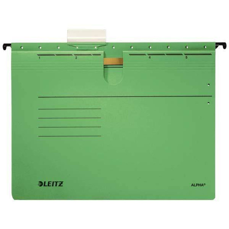 Skoroszyt zawieszkowy A4 LEITZ ALPHA ACTIVE 19840155 zielony