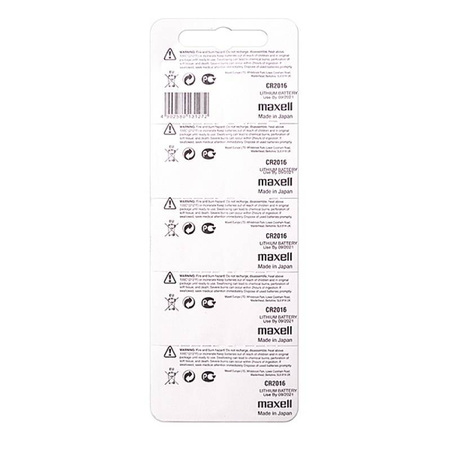 BATERIA LITOWA CR2016 MAXELL 5SZT