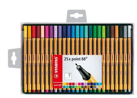 Cienkopis STABILO POINT 8825-1 mix*25 0.4 25szt