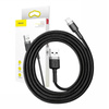 KABEL LIGHTNING USB BASEUS CAFULE 2,4A 0.5M (SZARO-CZARNY)