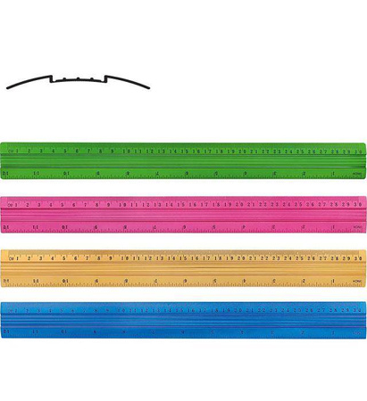 LINIJKA ALUMINIOWA 30CM GRAND GR-112-30 130-1322 MIX KOLORÓW