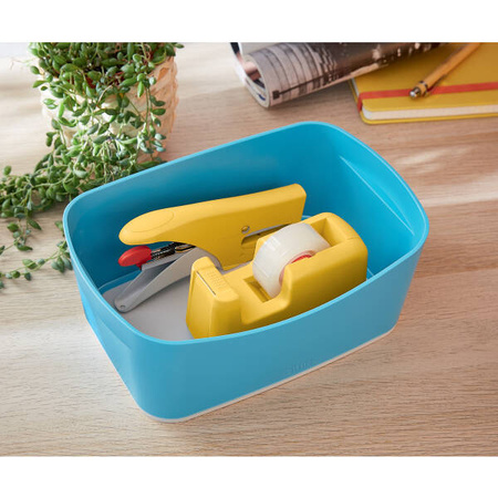 POJEMNIK DO PRZECHOWYWANIA 246X160X98MM LEITZ MYBOX COSY 52640061 MORSKI NIEBIESKI