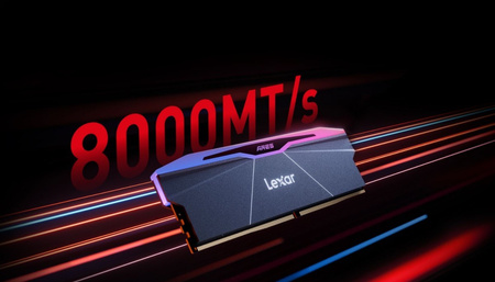 LEXAR PAMIĘĆ DO PC DDR5 ARES RGB 32GB(2*16GB)/7600 CZARNA