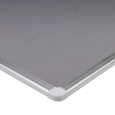 TABLICA TEKSTYLNA 100X150CM MATBOARDS 5406-29K SZARA RAMA ALUMINIOWA