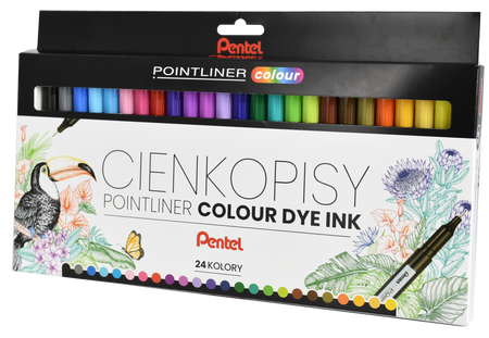 CIENKOPIS PENTEL POINTLINER S40-ST24PL 24 KOLORY 0.4 MM 24 SZT.