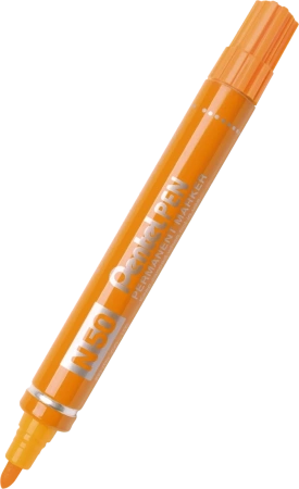 MARKER PERMANENTNY PENTEL N50-F POMARAŃCZOWY OKRĄGŁA 4.3MM