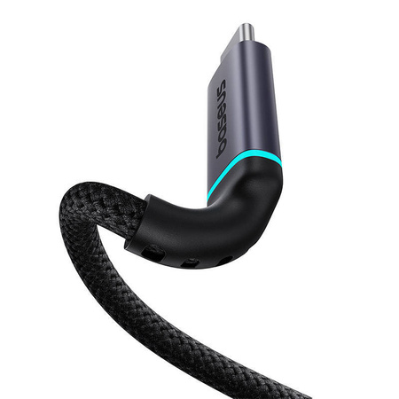 PRZEDŁUŻENIE KABLA USB-C BASEUS MĘSKI DO ŻEŃSKI HIGH DEFINITION 10GBPS, 0,5M (CZARNY)