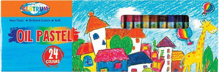 PASTELE OLEJOWE 60X7MM CENTRUM MAGIC VILLAGE 80591 MIX*24 24SZT