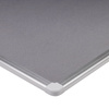 TABLICA TEKSTYLNA 100X150CM MATBOARDS 5406-29K SZARA RAMA ALUMINIOWA