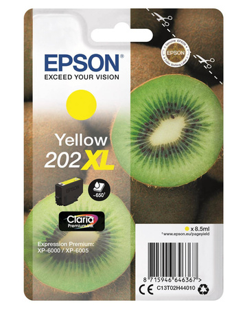 TUSZ ORYGINALNY EPSON T02H4 C13T02H44010 YELLOW 650 STRON