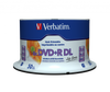 VERBATIM DVD+R DL, DOUBLE LAYER INKJET PRINTABLE, 97693, 8.5GB, 8X, SPINDLE, 50-PACK, 12CM, DO ARCHIWIZACJI DANYCH