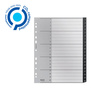 PRZEKŁADKI 1-20 A4 LEITZ RECYCLE 12110000 CZARNY PP