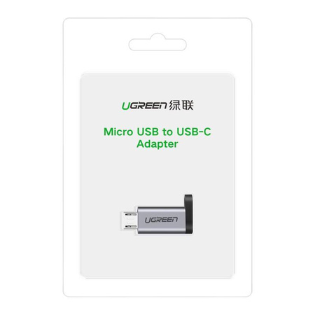 ADAPTER USB-C DO MICRO USB UGREEN US282 (SZARY)