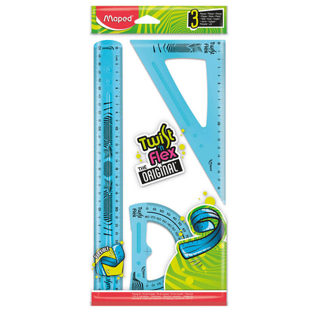 ZESTAW MAPED TWIST ’N FLEX MAXI NIEŁAM. LIN 30/EKIER/KĄTOM TOREBKA