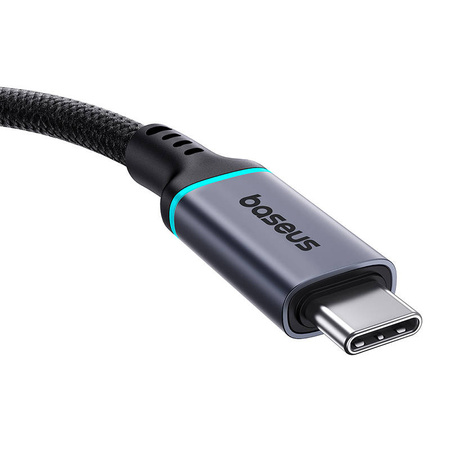 PRZEDŁUŻENIE KABLA USB-C BASEUS MĘSKI DO ŻEŃSKI HIGH DEFINITION 10GBPS, 0,5M (CZARNY)