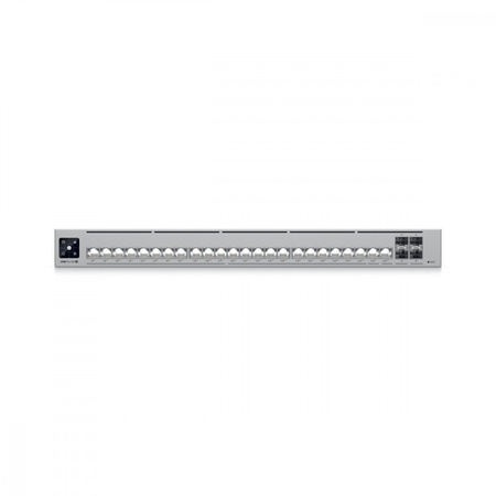 UBIQUITI PRZEŁĄCZNIK UNIFI SWITCH PRO HD 24 POE ZARZĄDZALNY L2/L3                         2.5G ETHERNET (100/1000/2500) OBSŁUGA POE 1U SZARY
