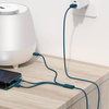 KABEL USB 3W1 BASEUS SUPERIOR SERIES, USB DO MICRO USB / USB-C / LIGHTNING, 3.5A, 1.5M (NIEBIESKI)