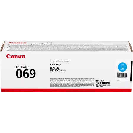 CANON ORYGINALNY TONER 069C, CYAN, 1900S, 5093C002, CANON MF752CDW, 754CDW, LBP673CDW, O